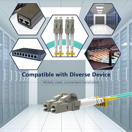 KeepFly Fiber- OM4 LC to LC Fiber Patch Cable 1M/3ft-5Pack, 40G/100GB 50/125μm - Image 7