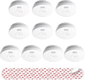 SITERLINK Smoke Detectors 10 Year Battery Operated, Smoke Alarm by SITERWELL