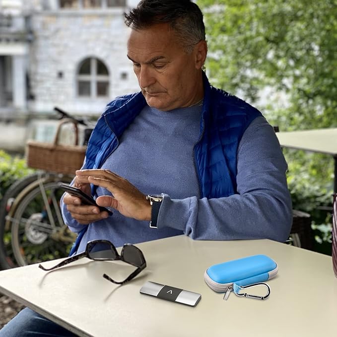Heart Monitor Case Compatible with AliveCor Kardia Mobile ECG/for KardiaMobile 6L for Apple and Android Device - CASE ONLY (Blue)
