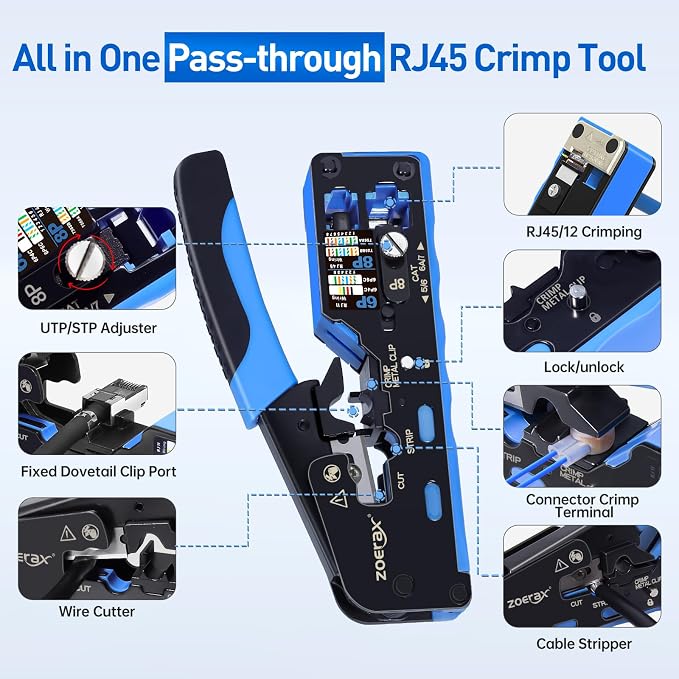 All-in-One Ethernet Crimping Tool Kit - Image 2
