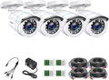 ZOSI 4 x 2MP 1080p HD-TVI Home Security Camera Outdoor Indoor 1920TVL, 80ft by ZOSI