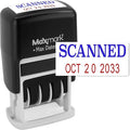 MaxMark Self-Inking Rubber Date Office Stamp with Scanned Phrase Blue Ink & Date RED Ink (Max Dater II), 12-Year Band