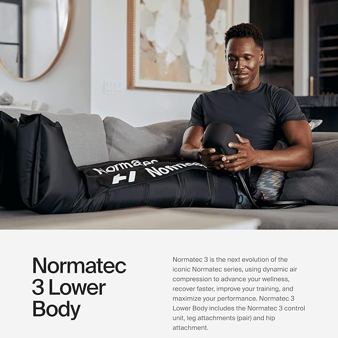 Hyperice Normatec 3 - Recovery System with Patented Dynamic Compression Massage Technology (Normatec 3 Lower Body (Standard Size Legs + Hips) FSA-HSA