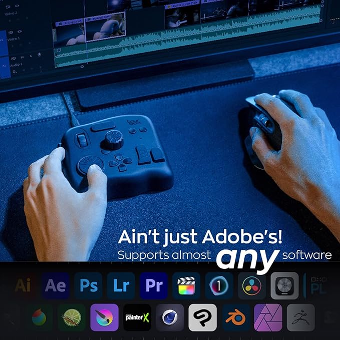 TourBox NEO - Customizable Editing Controller, Photo Color Grading Illustration Speed Editor, Intuitive Control Boost Productivity, Programmable Keyboard for Adobe CSP and More, Works with Mac/PC