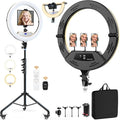 18" Foldable Ring Light with Stand by MACTREM
