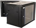 Wall Mount IT Cabinet Enclosure Hinged Double Section Swing Out 19-Inch Server by Unknown