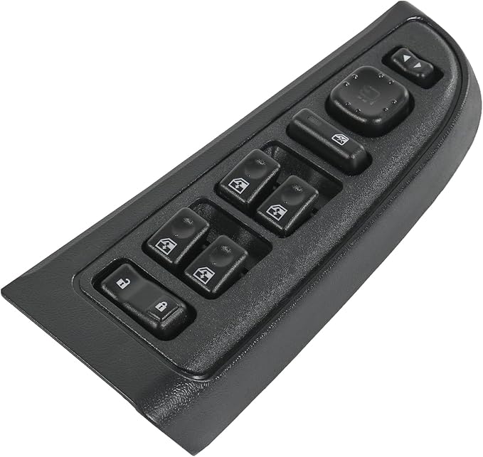 DICMIC Front Driver Side Master Power Window Switch and Door Lock & Black Bezel Assembly Compatible with 2003-2007 Chevrolet, GMC, Cadillac Select Model Replace# 15883320, 920-020, DWS-241