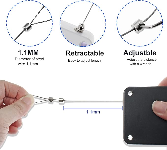 Rierdge 800g Set of 2 Punch-Free Automatic Sensor Door Closer, Multifunctional Drawstring Auto Door Closer for Residential Commercial Bedroom Room Storm (2 Pcs Black)