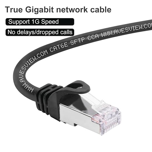 CAT 6 Shielded 100 ft Ethernet Cable, Indoor High-Speed 10Gbps Shielded CAT 6 - Image 4