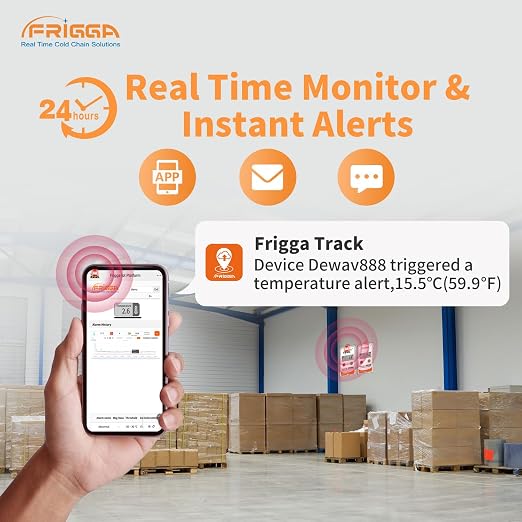 Frigga V5C 4G/5G Real-Time Temperature Humidity Data Logger Single-Use 28800 - Image 3