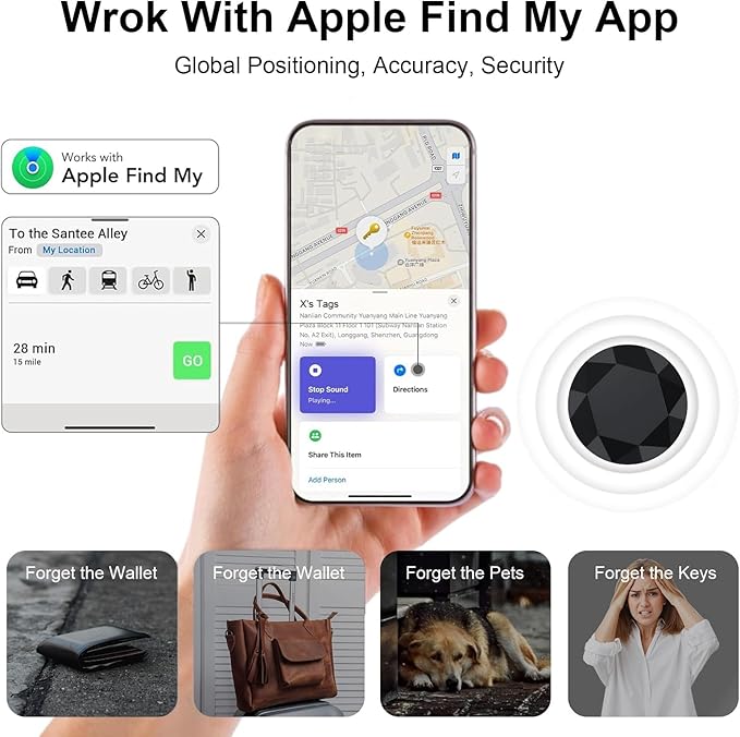 2-Pack Air Tracker Tags Compatible - Image 2