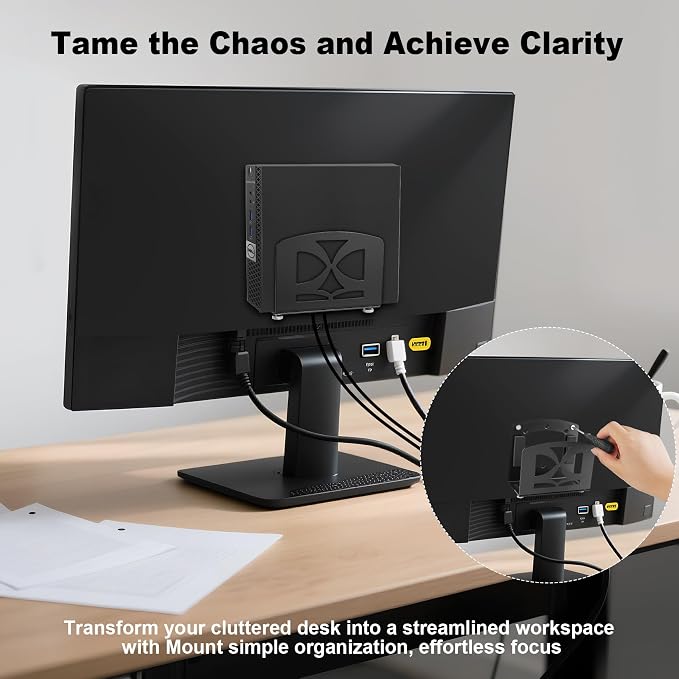 Cable Box Mount, Adjustable Small Device Wall Mount or VESA Mount Behind The - Image 4