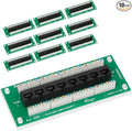 ICC 8-Port CAT6 Ethernet Data Module with Universal Adhesive Mount, UL Listed, Compact PCB Board, 10-Pack