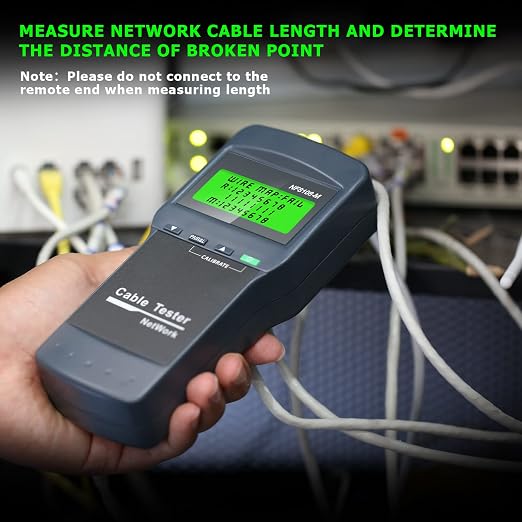 RJ45 Network Cable Tester, VXSCAN 8 Remote Units Network LAN Length Ethernet - Image 6