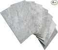 AULIGET 4 Pieces Mountain Rock Peel and Stick Backsplash Wall Tile, 3" x 6" PVC Faux Stone Stick on Tiles for Backsplash Kitchen and Bathroom, 4 Pieces