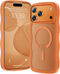 toushion for iPhone 17 Pro Case Cute Orange, Fits MagSafe, Matte Skin Feeling by Unknown