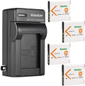 Kastar 4-Pack Battery and AC Wall Charger Replacement by Kastar