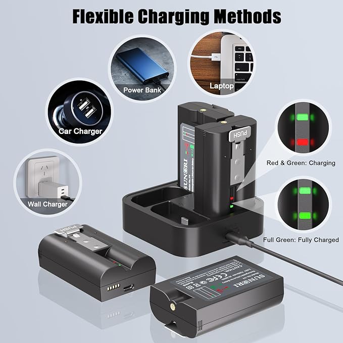 4-Pack 7200mAh for Ring Rechargeable Camera V4 Batteries Replacement - Image 4