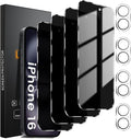 Lesakit 4+4 Pack Privacy Screen Protector by Lesakit