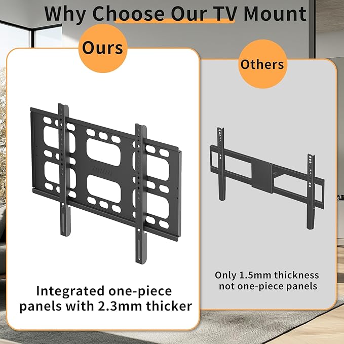unho Heavy TV Wall Mount for 40-86 Inch TVs up to 220 lbs, Wall Mount tv Bracket Full Motion Max VESA 600 x 400mm,LED LCD Flat Panel Wall Mount tv