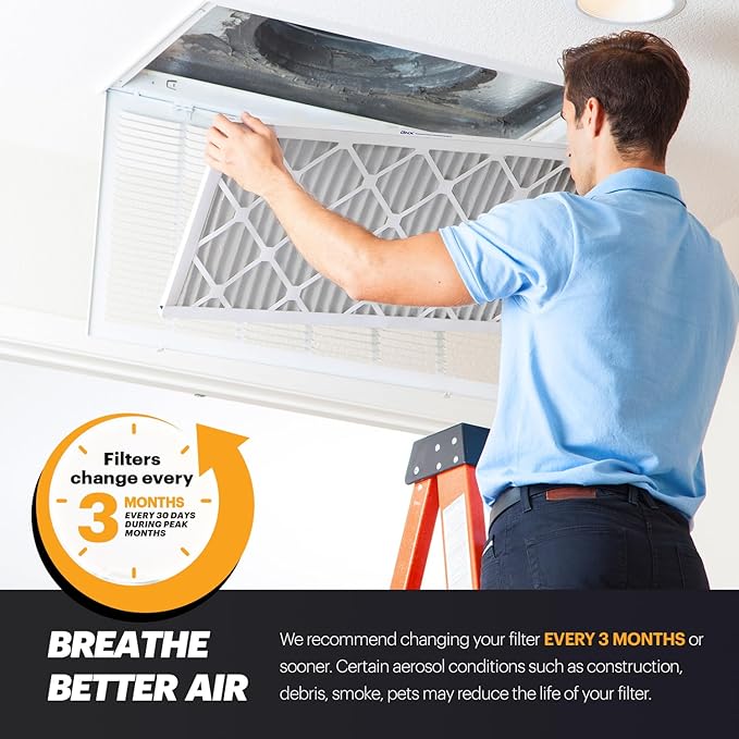 BNX TruFilter 20x30x1 Air Filter MERV 11 (4-Pack) - MADE IN USA - Allergen Defense Electrostatic Pleated Air Conditioner HVAC AC Furnace Filters for Allergies, Dust, Pet, Smoke, Allergy MPR 1200 FPR 7