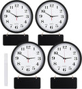 Silent Wall Clocks with Chalkboards and Marker, Battery Operated Round Multi by Tianxunewtig