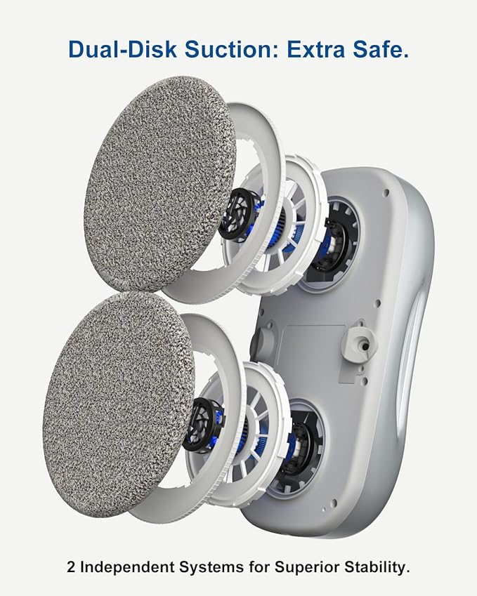 JSDROBOT S9PRO Window Cleaning Robot,Window Cleaner Robot with Portable Station Suitable for Stubborn Stains Intelligent Path Planning Automatic Dual Water Spray Edge Detection