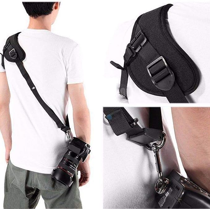 Camera Strap Padded Shoulder Neck Strap Quick Release Sling Belt | Adjustable - Image 3
