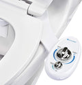 Brondell Bidet Left Hand Bidet Attachment SouthSpa Dual Nozzle - control panel on left side - Dual Positionable Nozzles for front and rear wash, LH-12