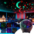 MAXROCK Star & Moon Projector, Galaxy Projector, Bedroom Decoration, Party, Star and Moon Night Light, Children's Gift, Christmas Gift