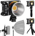 SIRUI Super Bulbs C150X Combo 150W LED Video Light, COB Portable Photography Camera Light Bi-Color 2800K-6500K with Bluetooth App Brightness Control Bowens Adapter Reflector Continuous Output Lighting
