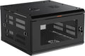 ECHOGEAR 6U Network Rack - Enclosed Wall Mount Rack Kit Includes 2X 1U Shelves, Pre-Mounted Fan, Lockable Door & Hardware - 600mm Depth Fits All Your AV Gear