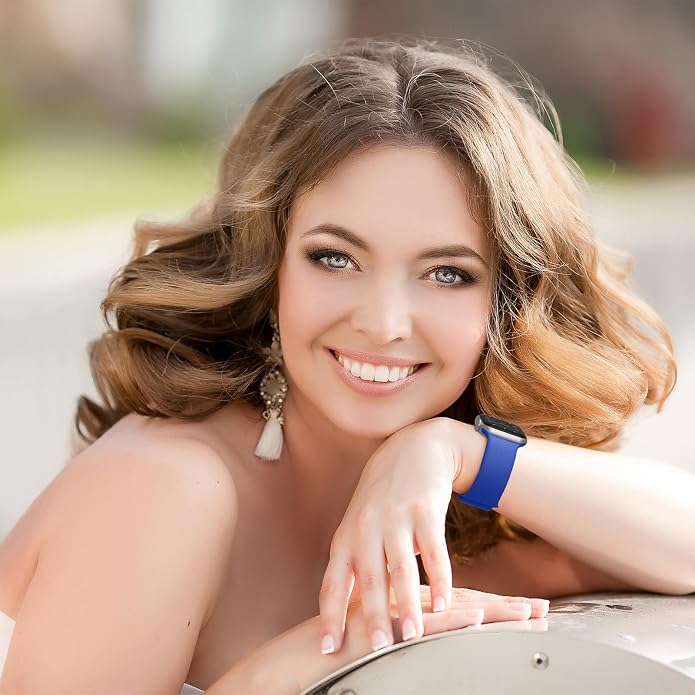 Sport Band Compatible with Apple Watch Bands 49mm 46mm 45mm 44mm 42mm 41mm 40mm - Image 2