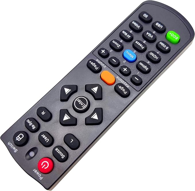 INTECHING BR-5043N Projector Remote Control for Optoma DS328 DS330 DW326e DX326 DX328 DX330 DX5100 EH501 EW420 GT760 GT760A H100 H180X S302 S303 W303 W303ST W501 X301 X302 X303 X305ST X501