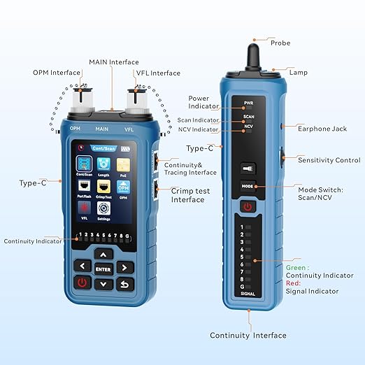 Network Cable Tester 8-in-1, RJ45 Ethernet Cable Tester - Image 4