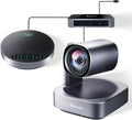 All-in-One PTZ 4K Conference Room Camera System with Bluetooth Speakerphone 12X Optical Zoom HDMI Wide View Angle Lens Works with Zoom Webex for Large Meeting Room