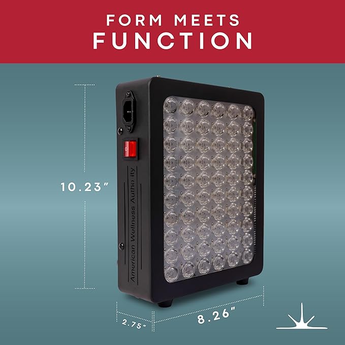 Red Light Therapy for Body & Face - FSA Eligible - 660nm & 850nm Infrared Red Light Therapy Panel for Skin, Muscles & Recovery – Full-Body LED Light Therapy Hanging Device