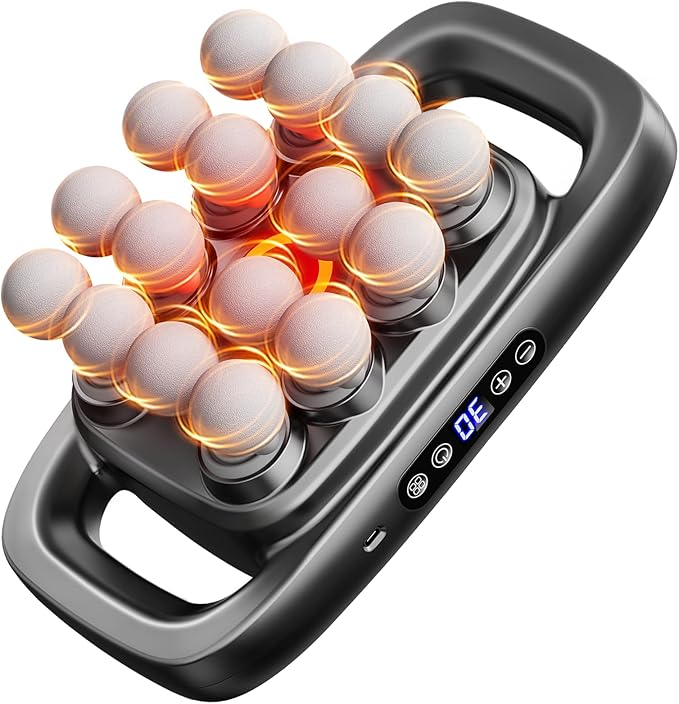 Fakosre Upgraded 16-Head Massage Gun, Deep Tissue Percussion Massager, Muscle Massage Gun for Back, Shoulders, Legs, Body Muscle Pain Relief, Gifts for Men and Women