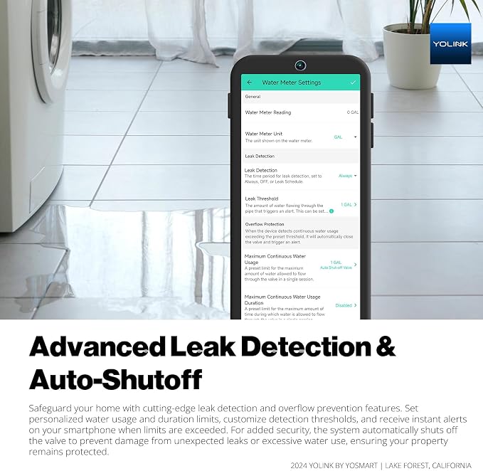 FlowShield HomeGuard 1": 3 Leak Detectors, Real-Time Leak Detection, App-Enabled - Image 3