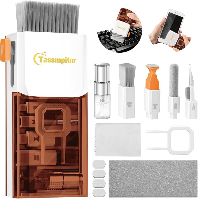Tassmpitor Laptop Screen Keyboard Cleaner Kit, All in 1 Electronics Cleaning by Tassmpitor