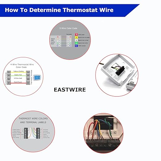 EASTWIRE 18/8 50ft Thermostat Wire, Solid Copper Wire, 18 Gauge Conductor, ETL Listed CL2 Power Limited Circuit Cable for Indoor/Outdoor Low Voltage Applications Use,Brown (18/8, 50ft)