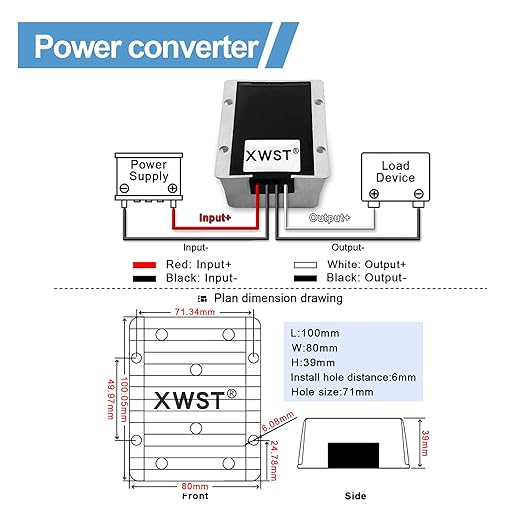 DC DC Stabilizer 9V-36V to 12V Boost Buck Converter 30A 360W Waterproof Automatic Step Up/Down Voltage Regulator 12V Volt Transformer Module