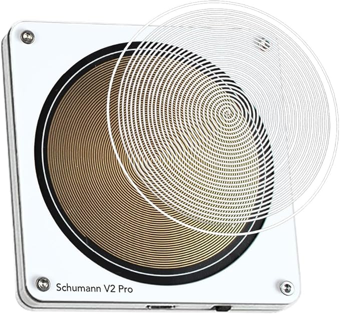 The Schumann Frequency Generator for Healing V2 Pro, 0.1-999.99 Hz Adjustable Schumann Resonance Generator Device for Sleep, Wellness & Meditation, USB-C Rechargeable, Portable Natural Therapy Machine