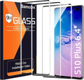 3 Pack Galaxy S10 Plus Screen Protector, HD Clear Tempered Glass, Fingerprint by Unknown