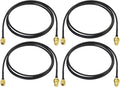 Bingfu WiFi Antenna Extension Cable 4-Pack RP-SMA Male to RP-SMA Female by Bingfu-AntennasConnectivity