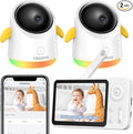 Baby Monitor with 2 Cameras and Audio WiFi/No WiFi: Baby Monitor WiFi by TOAIOHO