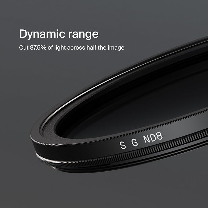 Urth 62mm Soft Graduated ND8 Lens Filter — 3-Stop, HD Optical Glass 20-Layer - Image 4