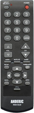 Anderic RR015UD Replace Remote for Sylvania, Funai, Symphonic, Emerson NH000UD, NF029UD, NF026UD, NF027UD, NH301UD, NH303UD, NH305UD, NH310UP, NF000UD, NF006UD, NF015UD, NF015UF, Magnavox NH304UD