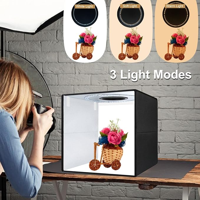 16 Inch Photo Light Box, CRI>90 Photography Shooting Tent - Image 4