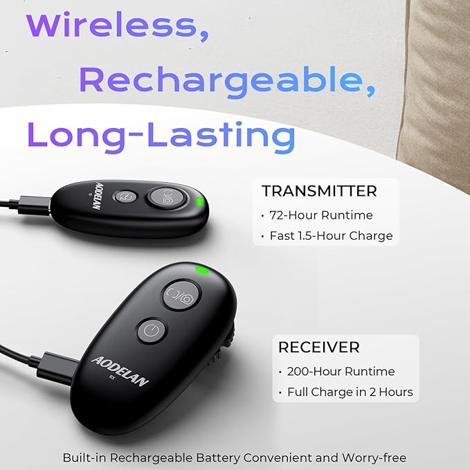 Upgraded USB-C Rechargeable Wireless Camera Remote Control Shutter Release – Compatible with Nikon D750, D5300, D5600, D7200, D7500, Z6, Z7, Z9, D800, D850, Coolpix P1000